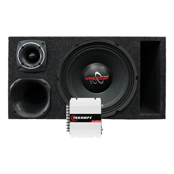 Caixa Trio Potente Hard Power Hp 750 M贸dulo 400w Taramps Foto 1