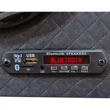 Caixa Trio Som Automotivo Completa Bt Usb Sub 8 Modulo 300w Cor Preto 110 220 Foto mini 4