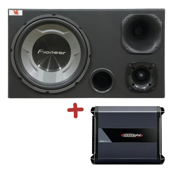 Caixa Trio Ts-w3060br + Driver + Tweeter Módulo Soundigital Foto 1