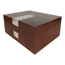 Caixa Umidora Para 25 Charutos Com Higrômetro Externo Foto mini  2