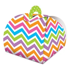 Caixa Valise Bem Casado Chevron Colors Junco 12und Foto  mini 1