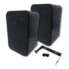 Caixas Parede Som Ambiente 140w 2 Cores Cor Preto Foto mini 1