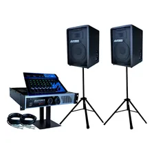 Caixas Som Passiva 8p 300w Mesa Tripé Datrel Potência Foto  mini 1