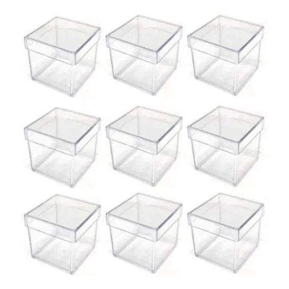 Caixinha Acrílica 5x5 Kit Com 50 Unidades Foto 1