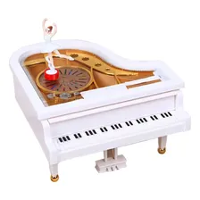 Caixinha Caixa De Música Piano Com Porta Jóias E Bailarina Foto mini 4