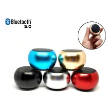 Caixinha De Som Bluetooth Colorida Metal Mini P/ iPhone SE Cor Preto 110v Foto mini 1