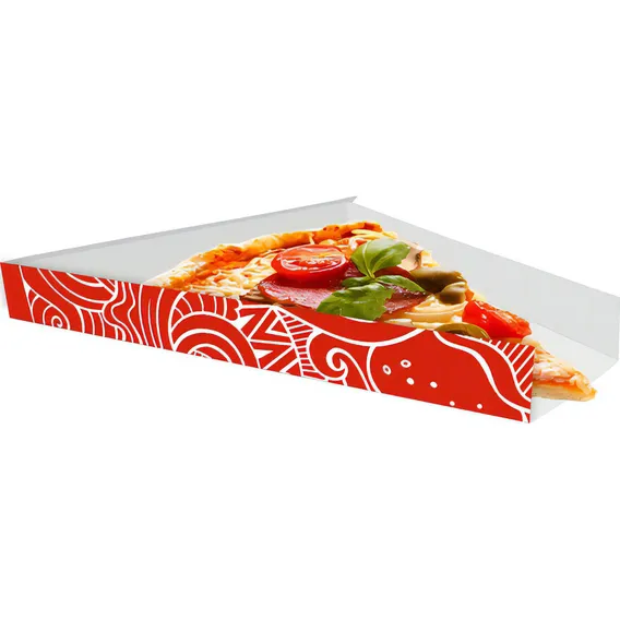 Caixinha Embalagem Para Fatia De Pizza 500un Vermelho Foto 1