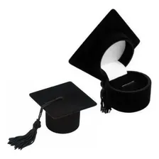 Caixinha Para Anel De Formatura- Capelo De Veludo Foto mini 1