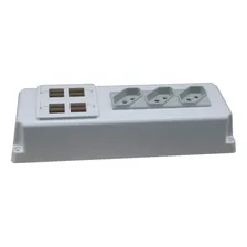 Caixinha Para Conectores De Internet E Telefonia Com Tomada Foto mini 4
