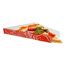Caixinha Suporte Embalagem De Fatia De Pizza Vermelho 1000u Foto  mini 1