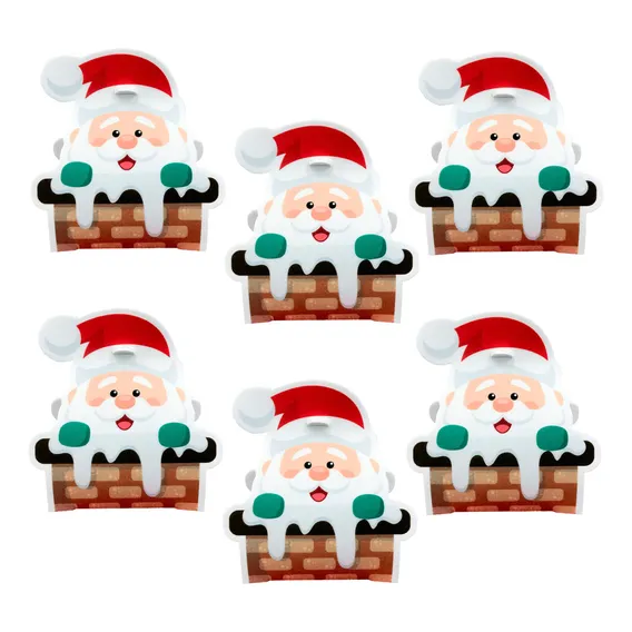 Caixinha Surpresa Natal Papai Noel Presente Doces 6 Unidades Foto 1
