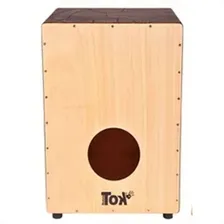 Cajón Acústico Couro Marrom Tampo Natural Profissional Foto mini  3