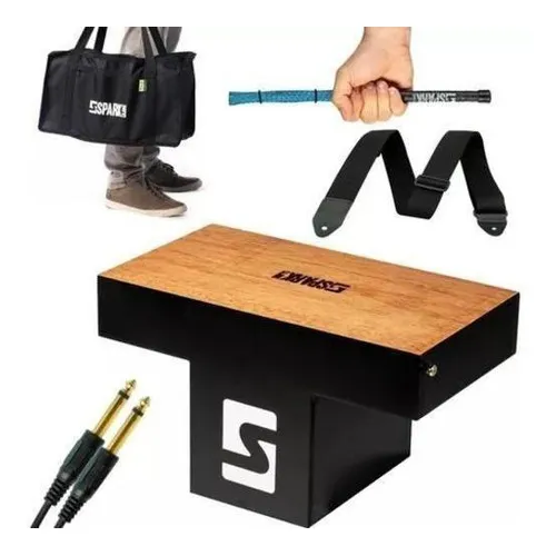 Cajon Colo Nat. + Bag + Correia + Cabo + Vassourinha Spark Foto 1