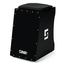 Cajon Elétrico Cajon Eletroacústico Preto Spark Percussão Foto mini 1