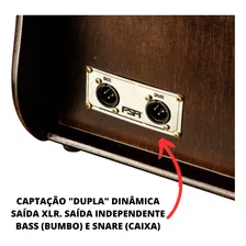Cajon Fsa Fs2501 Standard Eletroacústico Preto Foto mini 4