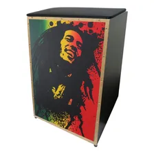Cajon Jaguar Elétrico Inclinado Cor + Vassourinha Cor Cor 002 - Bob Marley Foto mini 1