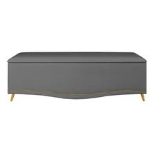 Calçadeira Baú Casal 140cm Imperial J02 Veludo Cinza Foto mini 3