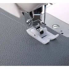 Calcador + Adaptador Sapata Teflon Máquina Costura Doméstica Foto mini 2