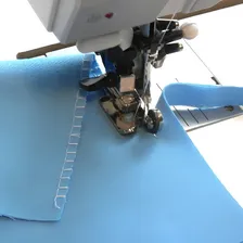 Calcador C/ Corte Tipo Overlock P/ Maquina Costura Doméstica Foto mini  2