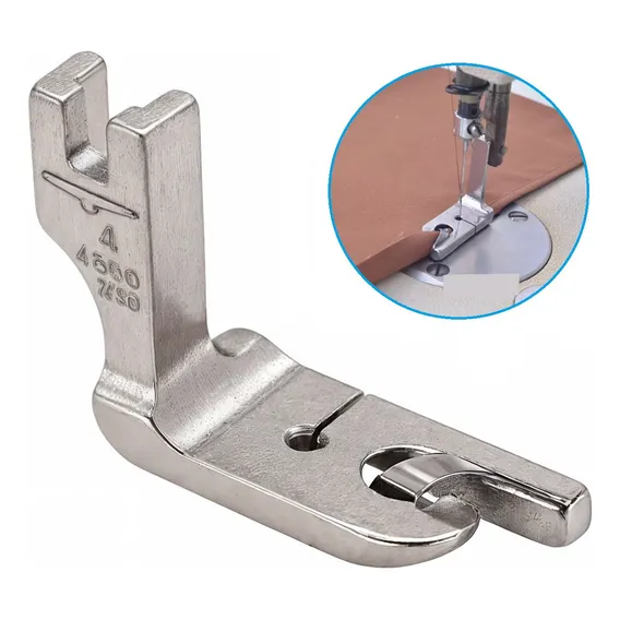 Calcador Fazer Barra Bainha Reta Industrial - 4mm Foto 1