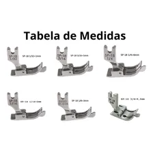 Calcador Pesponto Guia Lado Direito Esquerdo Reta Industrial Foto mini 2