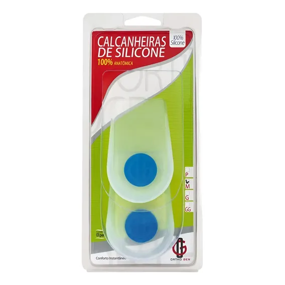 Calcanheira 100% Silicone Com Ponto Azul Tamanho Da Calcanheira P Foto 1