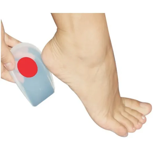 Calcanheira Em Silicone P/esporão De Calcâneo E Esporte- Par Cor Vermelho Tamanho da calcanheira M Foto 1