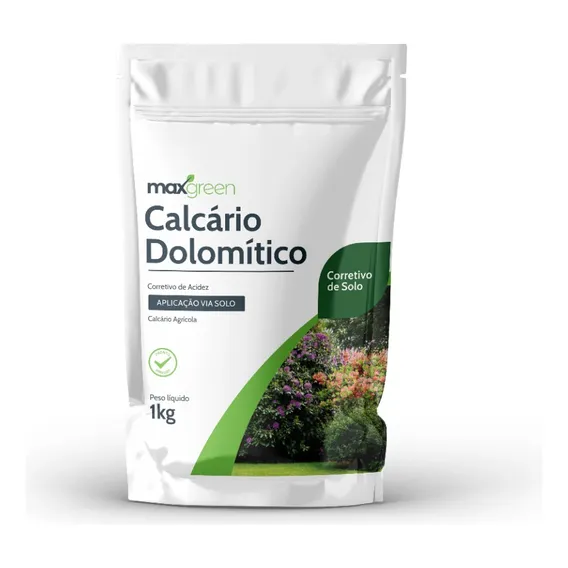 Calcario DolomÃtico Maxgreen Forth 1 Kg Corretivo De Solo Foto 1