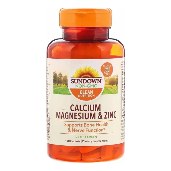 Cálcio Magnésio E Zinco 100 Caps Importado Sundown Naturals Foto 1