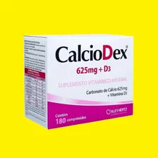 Calciodex Cálcio 625mg + Vitamina D3 Com 180 Comprimidos Sabor Sem Sabor Foto mini  2