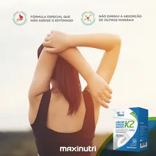 Calcium Maxx Cálcio Citrato Malato K2 60cáps 250mg Maxinutri Sabor Neutro Foto mini 3