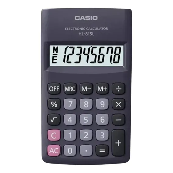 Calculadora Casio 8 Digitos de Bolso HL-815L Foto 1