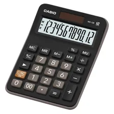 Calculadora Casio Ax-12b Mesa 12 Díg Solar E Bateria Preta Foto  mini 1