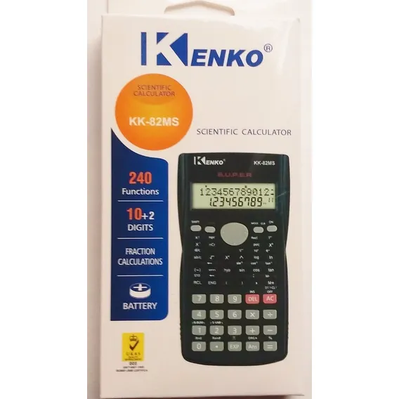 Calculadora Científica Kenko Kk-82ms 240 Funções + Capa Foto 1