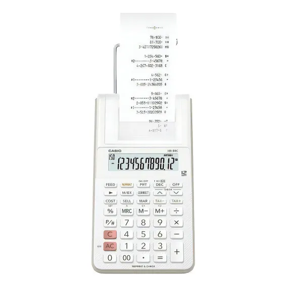 Calculadora Com Impressora E Bobina Casio 12 DÃgitos -hr-8rc Foto 1
