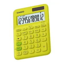 Calculadora Compacta De Mesa 12 DÃgitos Ms20uc Casio Cor Verde-limão Foto mini 2