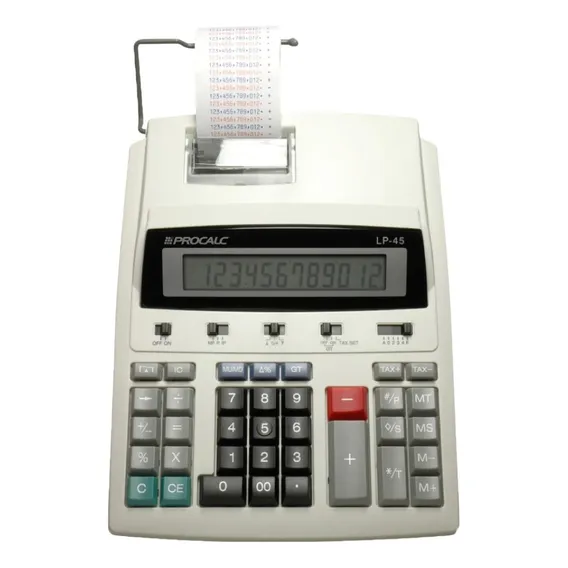 Calculadora De Impressão Lp45 Procalc Bivolt Cor Bege Foto 1