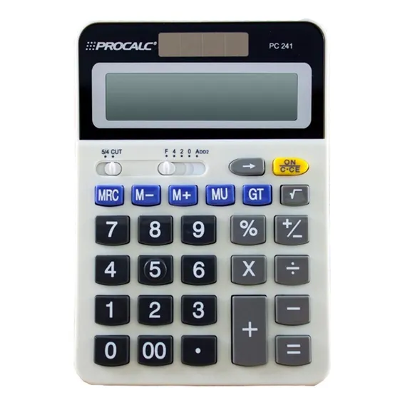 Calculadora De Mesa 12 Digitos PC241 Procalc Foto 1