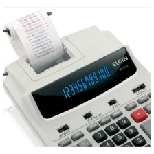 Calculadora De Mesa Com Bobina 12 DÃgitos Mr-6124 Elgin Cor Branco Foto mini 4