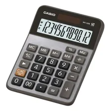 Calculadora De Mesa Pequena 12 Dígitos Mx-120b Prata - Solar Foto  mini 1