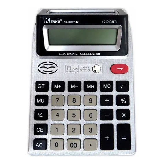 Calculadora Eletrônica Nota Falsa Com Display Duplo Foto 1