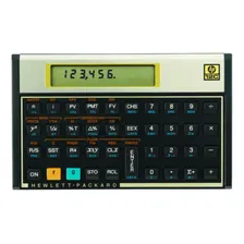 Calculadora Hp 12c Gold Dourada C/manual Português Foto mini 1