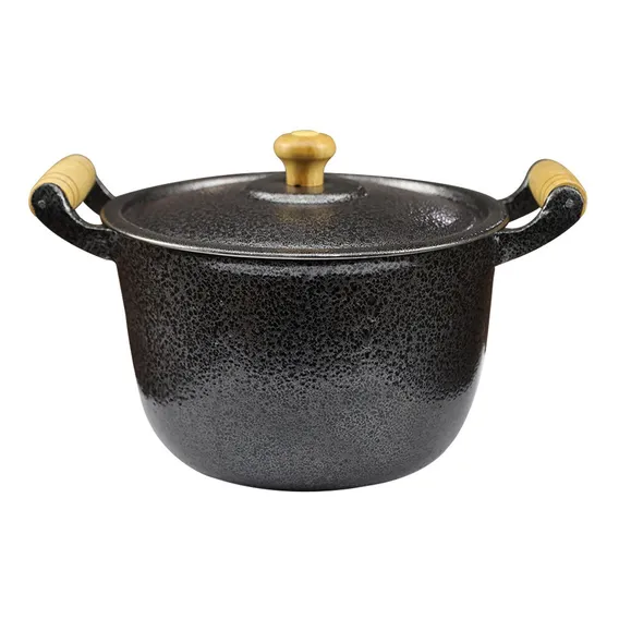 Caldeirão Aluminio Batido Craqueado Preto Feijão 12 Cm 800ml Foto 1