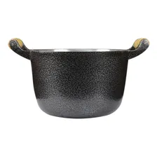 Caldeirão Aluminio Batido Craqueado Preto Numero 22 Foto mini 3