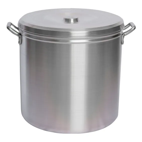 Caldeirão N 30 Panela Industrial Em Aluminio Linha Hotel 20l Cor Prateado Foto 1