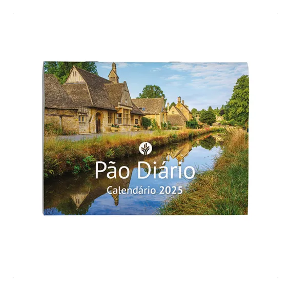 Calendário Folhinha Parede Pão Diário 2025 Cristão Paisagem Foto 1