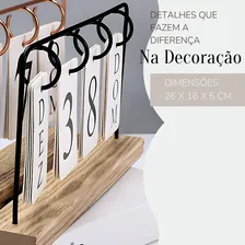 Calendário Permanente Decoração Industrial Sala Escritório Calendário Permanente Industrial Foto mini 4