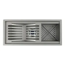 Calha Inox Embutida Em Pia Cozinha Moderna 48 Cm Foto mini  2
