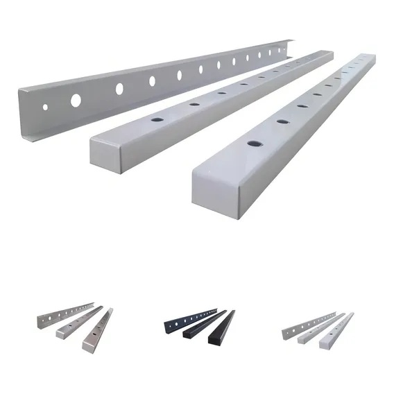 Calha Perfilada AlumÃnio ExtensÃvel 3 Peças Kit Estrutura Branco Foto 1