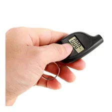 Calibrador Digital Medidor Pressão Pneu Moto Carro Bicicleta Foto mini 3